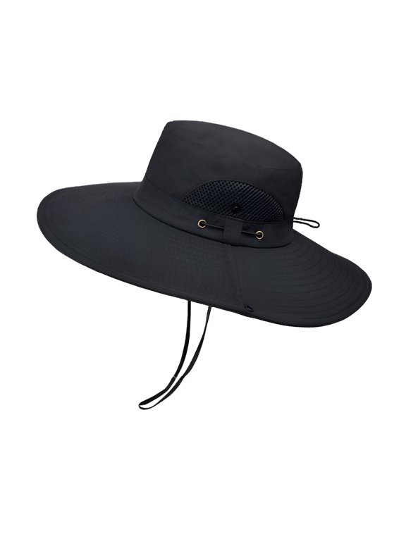 Oversize & Wide Brim Sun Hats for Men Upf 50+ & Waterproof Fishing Hat Boonie Bucket for Hiking Safari Beach Garden