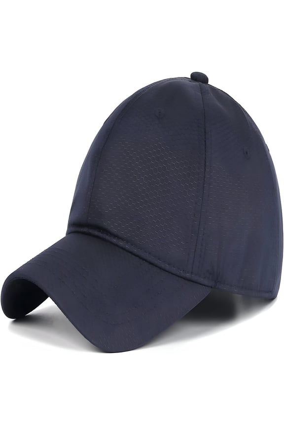 Oversize XXL Quick Dry Baseball Cap, Breathable Dad Hat for Heads 21.5"-25.5", Adjustable Soft Crown Running Cap