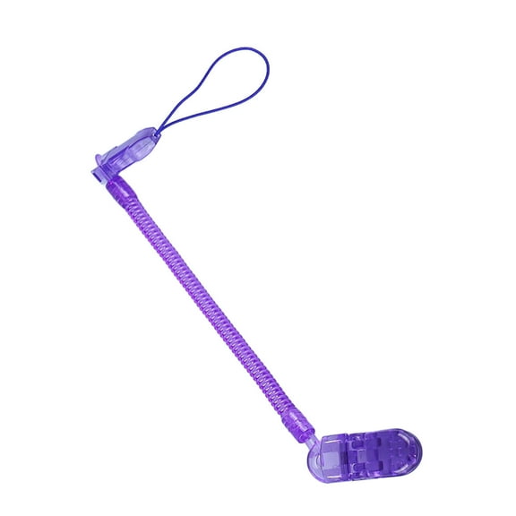 TELOLY Pacifier Clip Flexible Band Material Pacifiers Durable Material Eco-Friendly Material Pacifier Clip,Purple