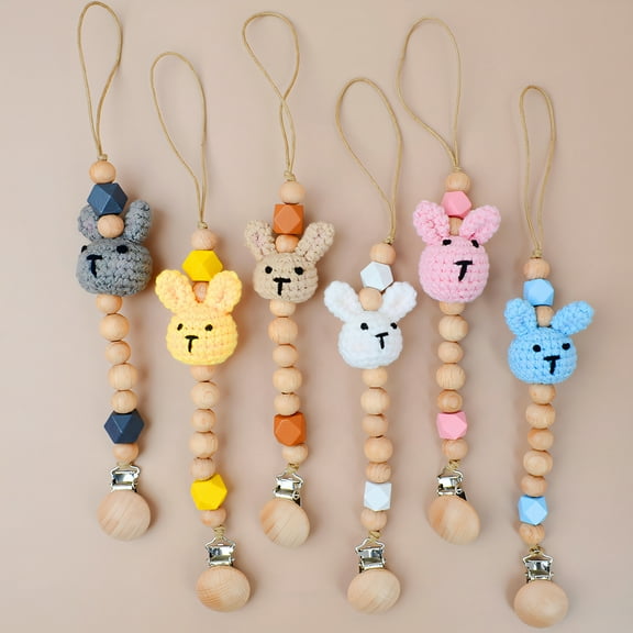 TELOLY Pacifier Clip Lightweight Design Pacifier Holder Easy to Disassemble Modern and Simple Pacifier,Pink