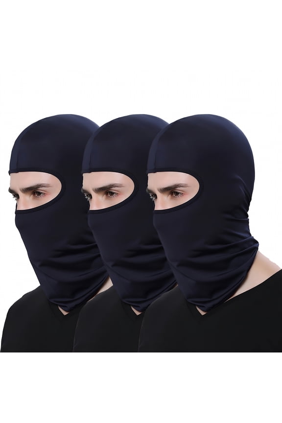 Pack of 3 Balaclava Ski Mask for Men Thin Outdoor Airsoft Motorcycle Face Mask Hood Hat