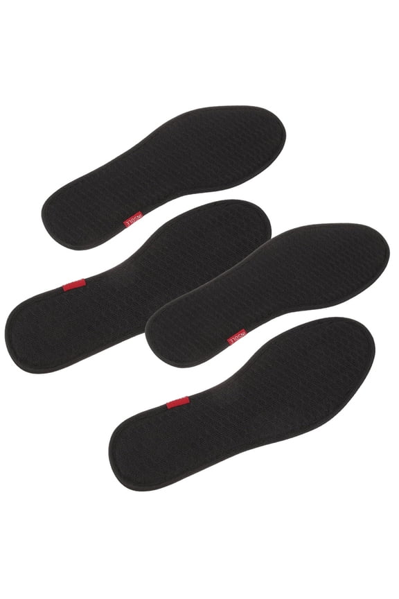 Pairs Men's Bamboo Charcoal Insoles Thin Shoe Inserts Barefoot Breathable Shoe Insoles Breathable Mesh 26.5x9cm