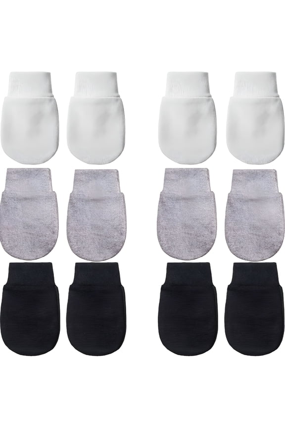 Pairs Newborn Baby Mittens No Scratch Gloves Infant Toddler Anti Scratch Essentials Unisex Cotton for 3-9 Months Girls Boys