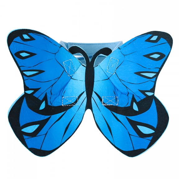 TELOLY Pet Butterfly Wing, Adjustable Realistic Pet Dogs Cats Butterfly Costume for Halloween Blue Halloween Costumes for Dogs