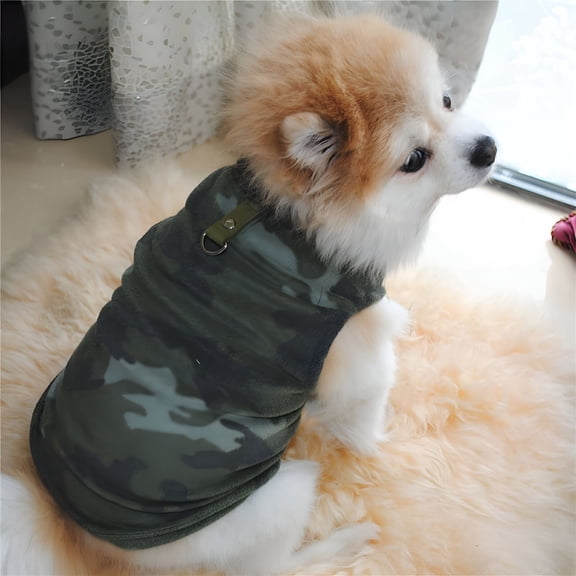 TELOLY Pet Dog Thermal Jacket Warm Coat Sweater Puppy Fleece Jacket Outwear