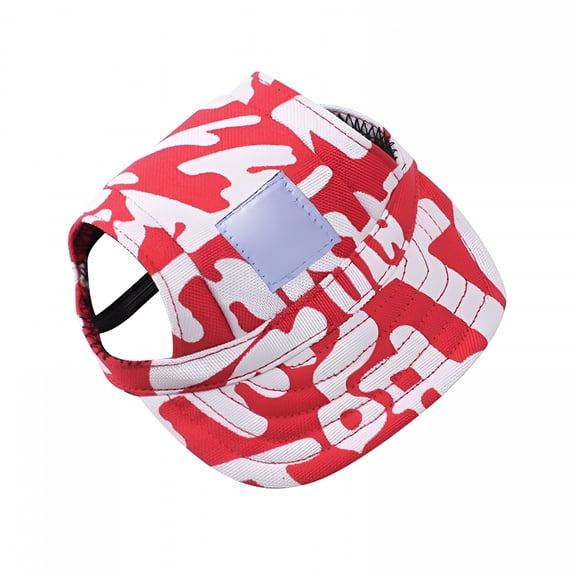 TELOLY Pet Sun Protection Hats Cap with Ear Holes for Dogs Puppy Baseball Hat