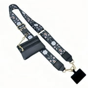 TELOLY Phone Lanyard Vegan Leather Phone Strap Adjustable Shoulder Strap Cell Phone Lanyard Style 5