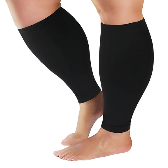 TELOLY Plus Size S-7XL Running Athletics Compression Sleeves Leg Calf Men 30-40mmHg Toeless Stockings Medical Varicose Veins Sock