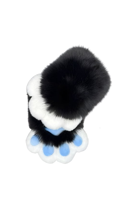 Plush Cats Paws Gloves with Claws Foxes Paws Mittens Fursuit Paws Furry Paws