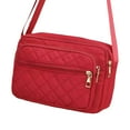 thumbnail image 1 of TELOLY Purple Purses for Women,Suitable for Daily Outings Nylon Crossbody Bags for Women,Can Hold Daily Essentials Quilted Crossbody Bags for Women,Red, 1 of 5