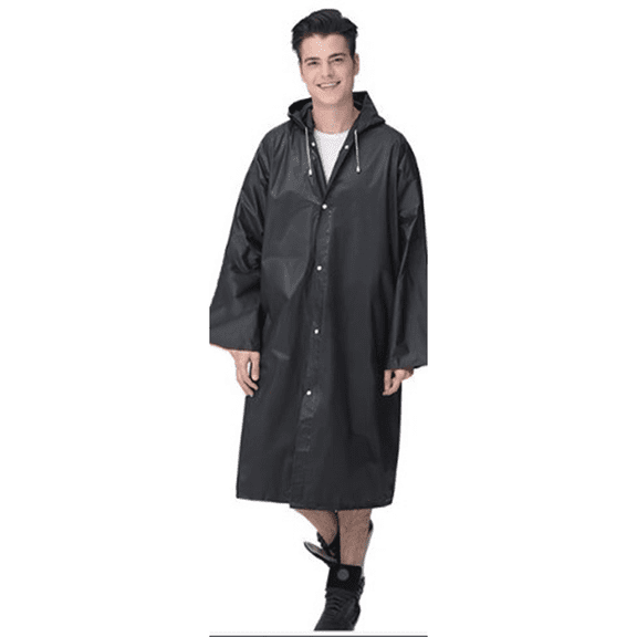 TELOLY Rain Jacket MenHigh-Efficiency Windproof Waterproof Durable Scratch-Resistant DesignComfortable Breathable Drawstring Adjustable HoodTrendy Stylish Raincoat