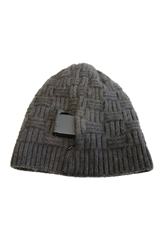 Rechargeable Battery Heated Hat Thermal Warm Knitted Hat for Winter