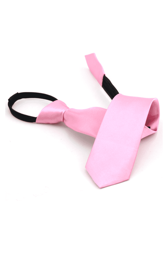 Red Tie,No-Knot Design Red Ties for Men,Narrow Version Corbatas Para Hombres Elegantes,Pink