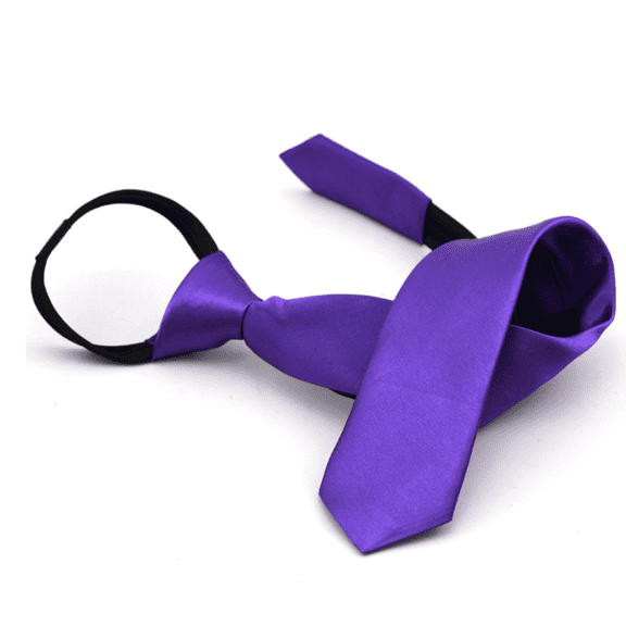 TELOLY Red Tie,No-Knot Design Red Ties for Men,Narrow Version Corbatas Para Hombres Elegantes,Purple