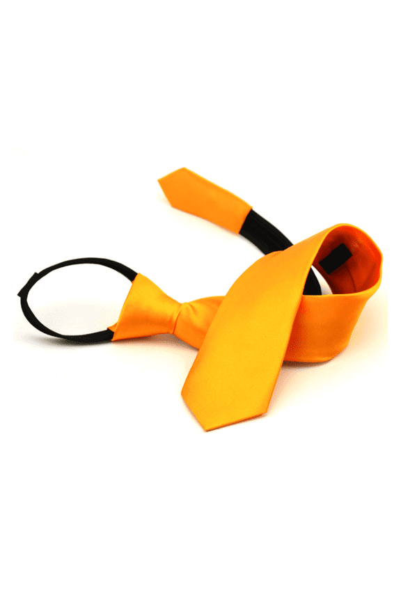 Red Tie,No-Knot Design Red Ties for Men,Narrow Version Corbatas Para Hombres Elegantes,Yellow