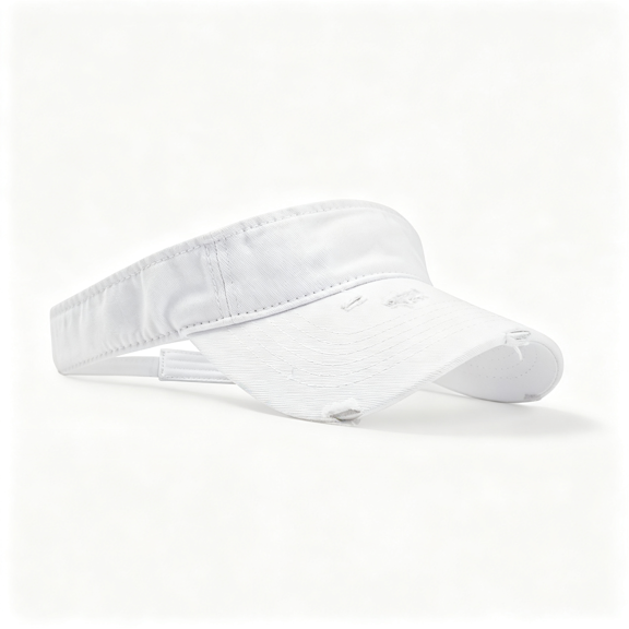 TELOLY Retro Ripped Sun Visor Hat,Baseball Sun Visors for Women and Men,Adjustable Sun Visor Hats,Lightweight&Breathable,Cotton Empty Top for Running,Tennis,Golf,Outdoor Sports and Beach