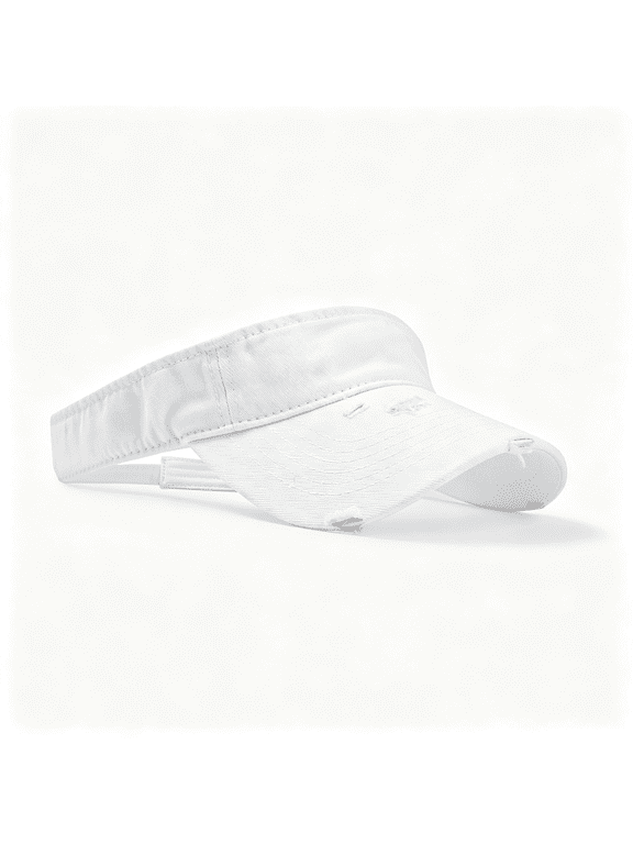 Retro Ripped Sun Visor Hat,Baseball Sun Visors for Women and Men,Adjustable Sun Visor Hats,Lightweight&Breathable,Cotton Empty Top for Running,Tennis,Golf,Outdoor Sports and Beach
