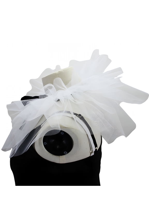 2026 New Ruffle Collar Victorian Neck Costume Cosplay Props Victorian Ruffled Mesh Faux Collar Shawl Neck Ruff Ruffle Neck Collar for Cosplay, Party, Theater, Costume