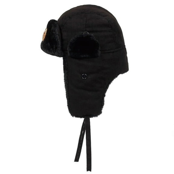 TELOLY Russian Hat Strong Insulation Ushanka Hat Adjustable Ear Covers Ushanka Style