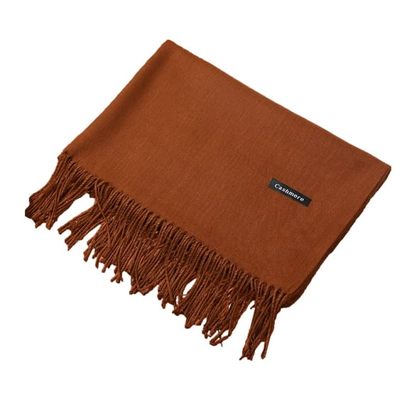 TELOLY Scarf Comfortable and Unrestrictive Scarf Scarf for Women Winter No Pressure for Long Wear Eco-Friendly Scarf Heated Scarf for Women,Brown