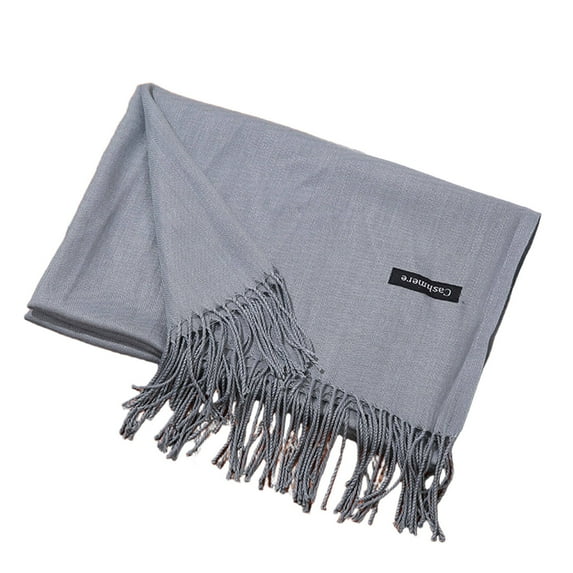 TELOLY Scarf Versatile Scarf Scarf for Women Winter Perfect for Any Season and Outfit High-Quality Wool Scarf Receipt Scarf,Gray