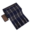 thumbnail image 1 of TELOLY Scarf for Men,Layered Scarf Mens Scarf Winter,Multi-Use Plaid Scarf,Blue-2, 1 of 2