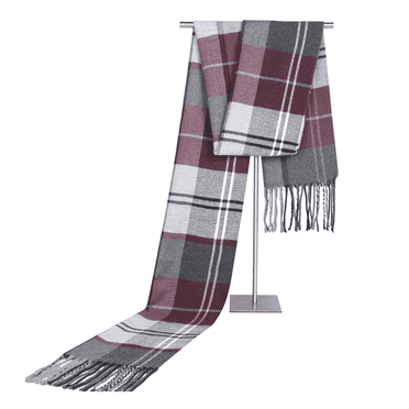 TELOLY Scarf for Men,Youthful Energy Mens Scarf Winter,Soft Knit Plaid Scarf,Multicolor-4