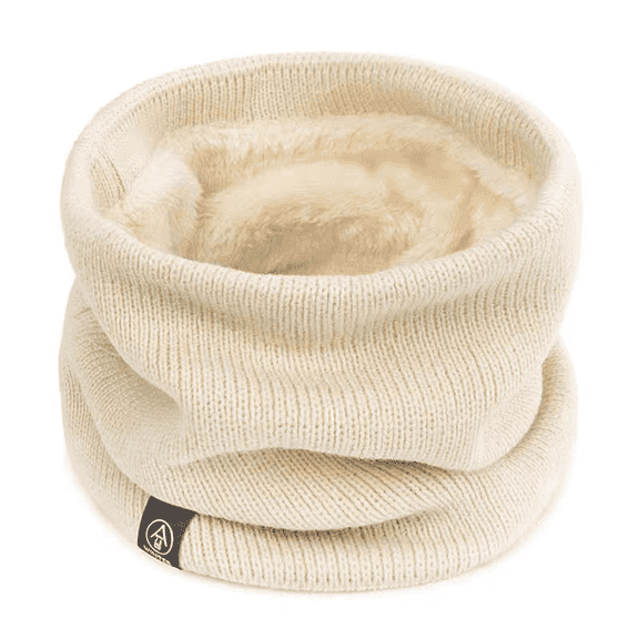 TELOLY Scarf for Women,Cycling Gear Neck Warmer,Neck Gaiter Winter Scarf for Women,Beige