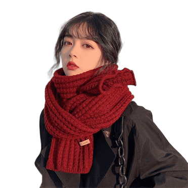 TELOLY Scarf for Women,Fashionable Look Scarf for Women Winter,High-End Quality Womens Scarf,Wine red
