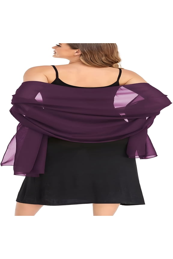 Shawls and Wraps for Evening Dresses Sheer Chiffon Women Elegant Soft Silky Wraps Wedding Bridal Scarf