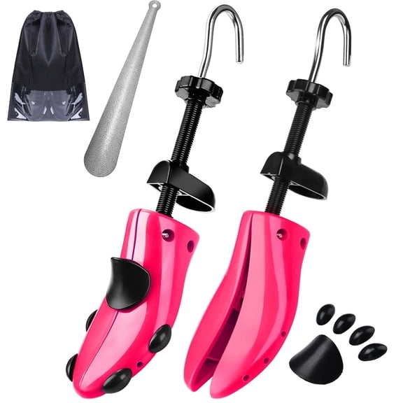 TELOLY Shoe Stretcher Women Men,4-Way Shoe Trees,Shoe Expander Adjustable Length & Width,Plastic