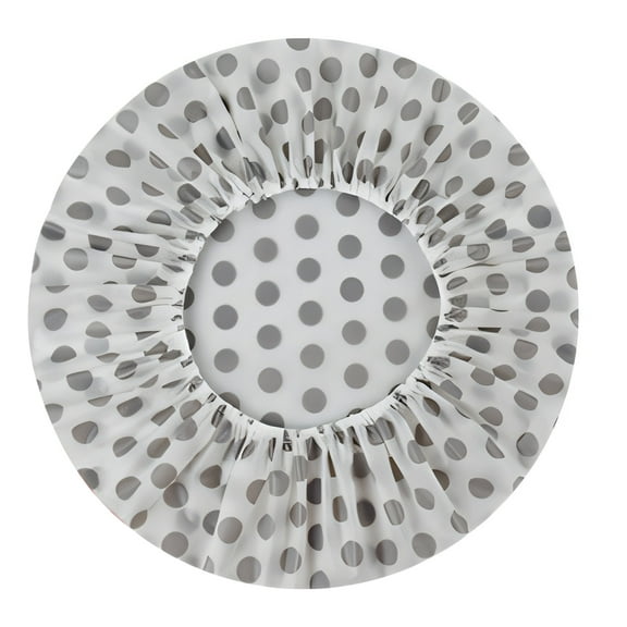 TELOLY Shower Cap Reusable Waterproof,Lightweight Fabric Large Shower Cap,Waterproof Reusable Shower Cap,Gray