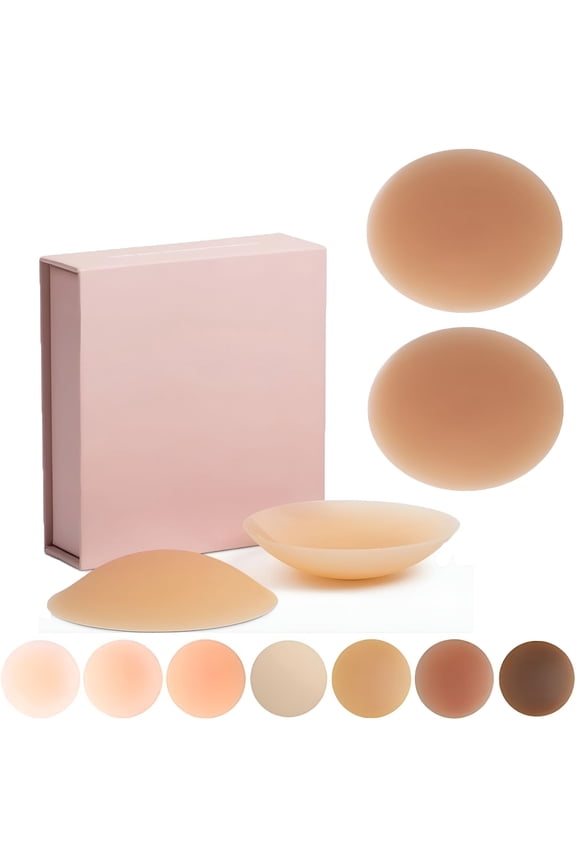 Silicone Nipple Covers for Women, Reusable Non-Adhesive Nipple Pasties, No Show Nipple Covers