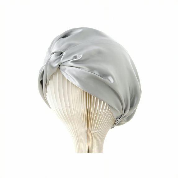 TELOLY Silk Bonnet for Sleeping,Skin-Friendly and Breathable for Extra Comfort Hair Bonnet for Sleeping,Contains 18 Types of Amino Acids Satin Bonnet,Gray1,OneSize
