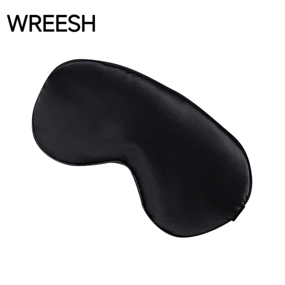 TELOLY Silk Satin Blackout Sleep Mask for Men Women,Adjustable Soft Strap,Travel Blindfold Eyeshade for Sleeping