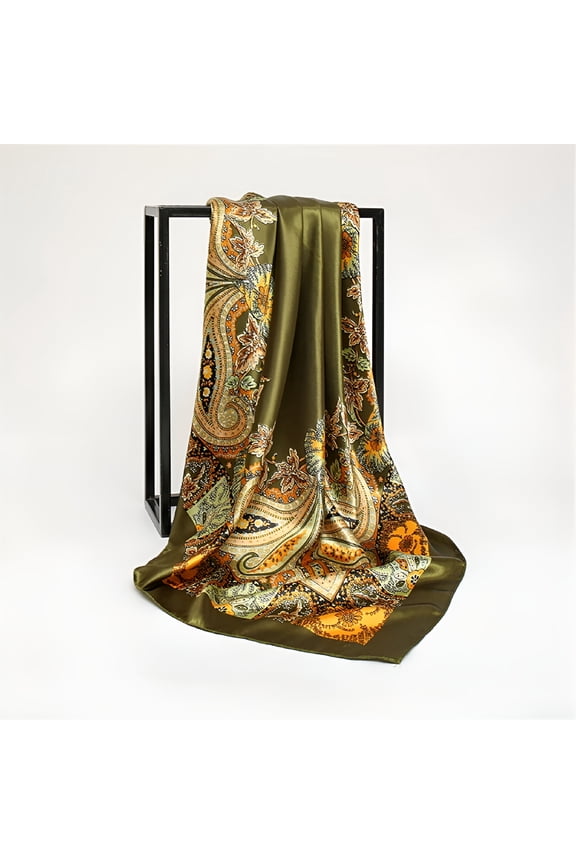 Silk Scarf Womens Elegant Large Scarves Soft Silk Feel Satin Square Scarf Shawl