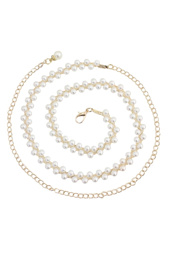 Silver Gold Waist Chain Retro Adjustable Tuck Crop Band Elegant Thin for Daily Wear Office Work Casual Outings Travel Everyday Outdoor, Gold