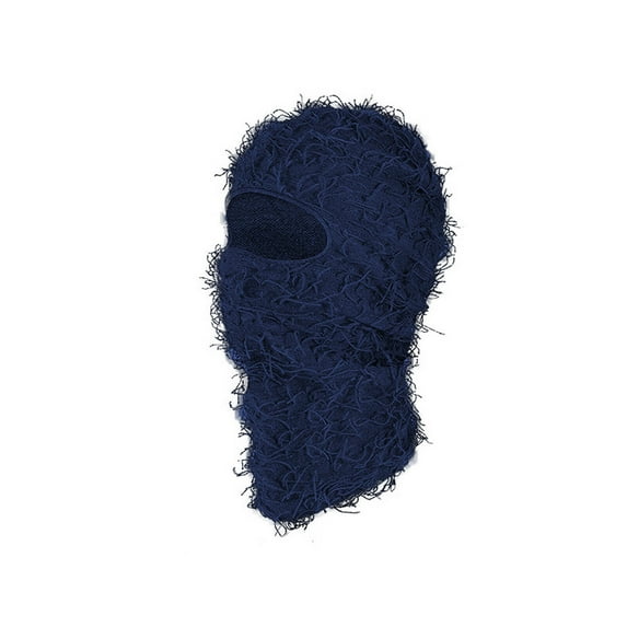 TELOLY Ski Mask,Neck Extension Full Face Mask,Soft and Elastic Neck Gaiter,Navy Blue