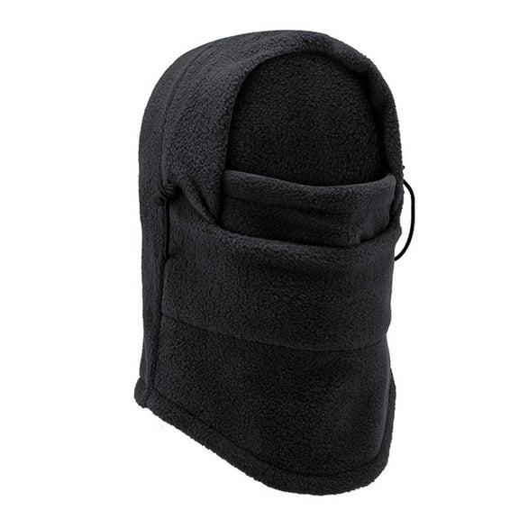 TELOLY Ski Mask Cold & Wind Resistant Balaclava Face Mask Men Ultra-Fine Wool Full Face Mask Black