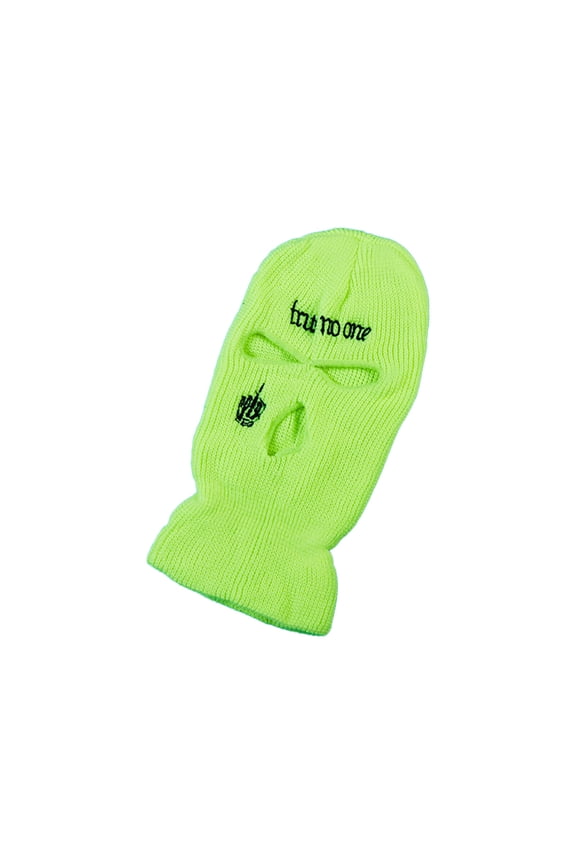Ski Mask,Three-Hole Breathable Design Ski Mask for Men,Suitable for Carrying Around Full Face Mask,Fluorescent Yellow