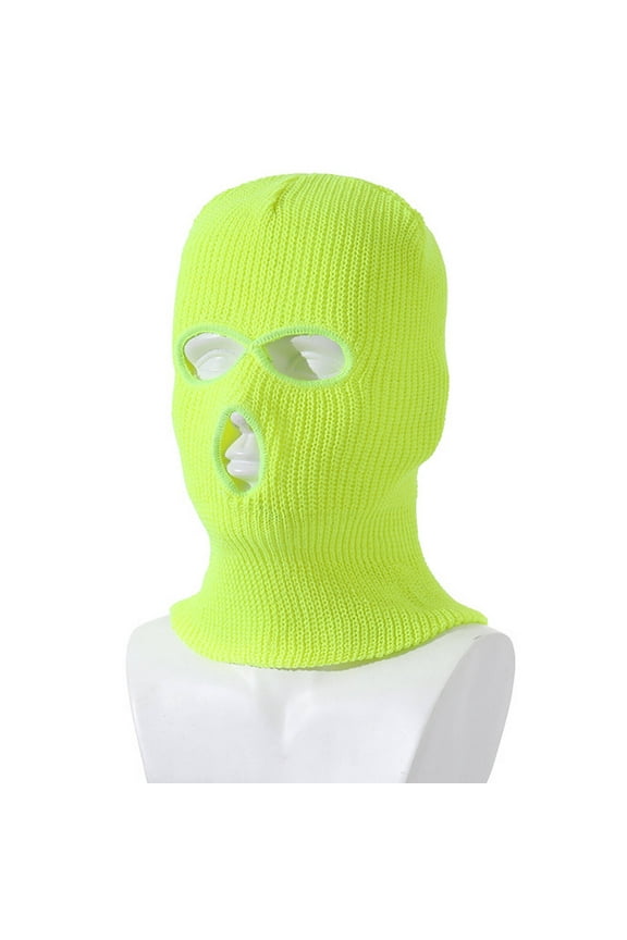 Ski Mask,Winter Face Mask for Men,Face Mask for Cold Weather,Fluorescent Green