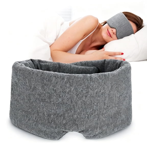 TELOLY Sleep Mask for Side Sleeper Men Women,Eye Mask for Sleeping Light Blocking,Soft Breathable Night Blindfold,Adjustable Eye Shade Cover,Sleeping Mask for Flight Nap,Travel