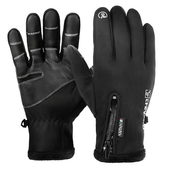 TELOLY Snow Gloves Simple Yet Elegant Winter Gloves Men Reliable Warmth Driving Gloves Men Great for Sports Black M