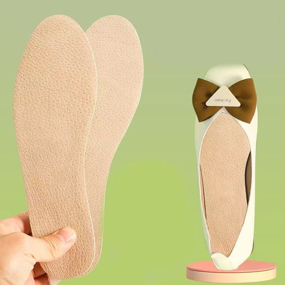 TELOLY Sockless Insoles for Sweaty Feet,Thin Barefoot Cushion Pads Controls Odor,Wear without Socks,Ultra Thin Dress Shoes Inserts for Women Men High Heels Flats Sneakers,Small 5-7 Size