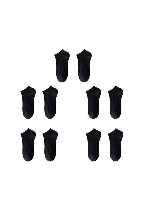 Socks,Elastic Ribbed Cuff Compression Socks,Combed Cotton Black Ankle Socks for Comfort and Breathability