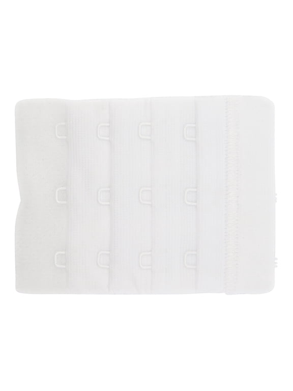 Soft Bra-Back Extender 2-1/4"-White 3 Hooks