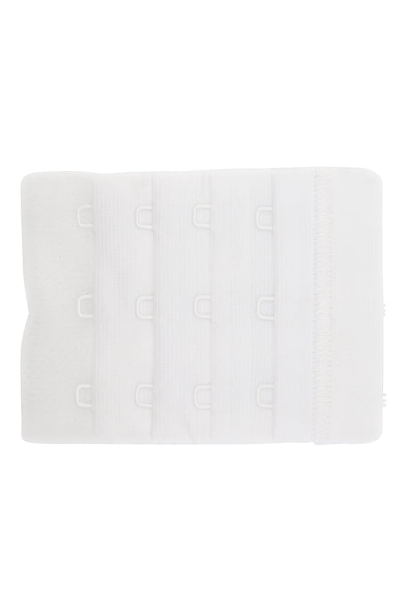 Soft Bra-Back Extender 2-1/4"-White 3 Hooks