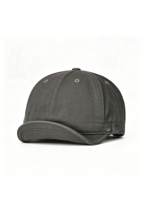Soft Short Brim Baseball Cap Low-Profile Flat Bill Hat for Daily|Vintage Washed Cotton Fabric,Flip-Up Brim,Small Brim,Adjustable,Retro Fashion,Convenience at Work,Carry-On