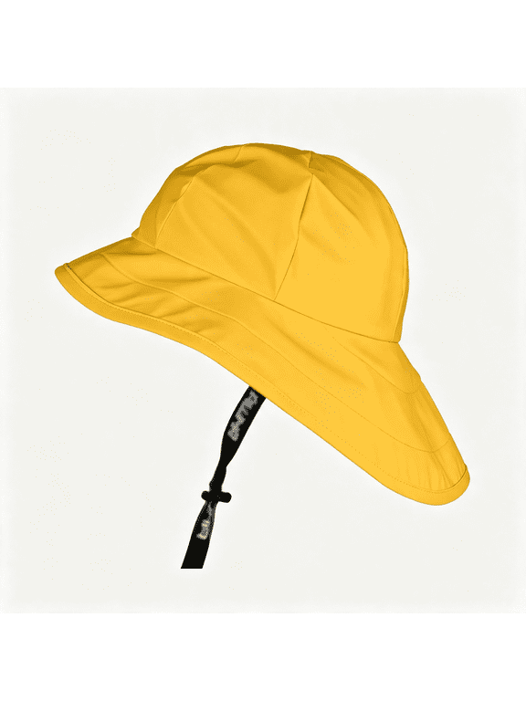 Souwester, Rain Hat - Waterproof Cap with Wide Brim and Earflaps Rain Hat