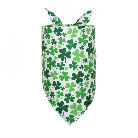 TELOLY St. Patrick's Day Dog Bandana, St. Patrick's Day Pet Scarf, Washable Dog Triangle Bibs, Pet Scarfs, Adjustable Pet Triangle, Washable Kerchief for St. Patrick's Day Dogs, Cats, Extra Large